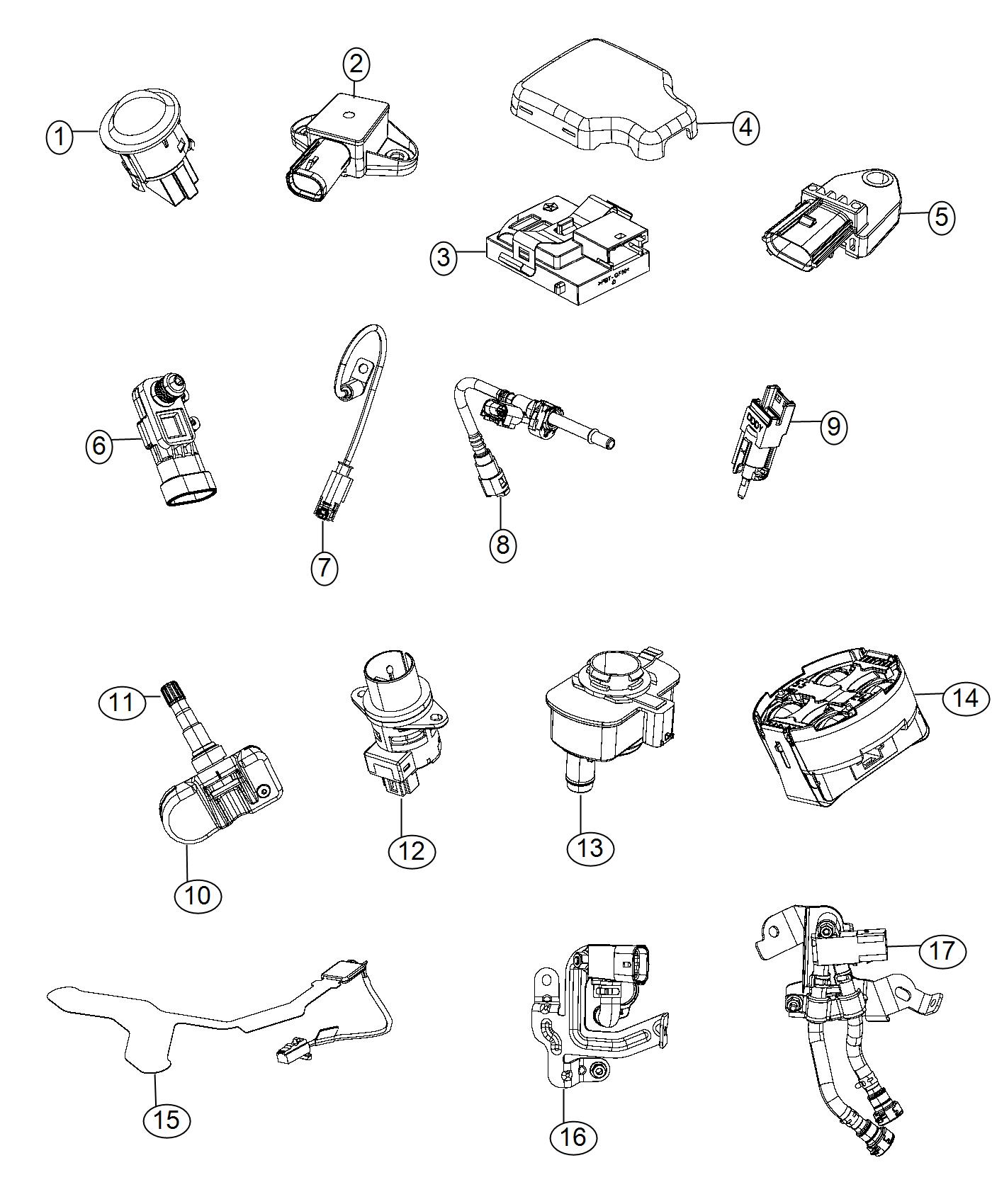 Diagram Sensors, Body. for your 2002 Ram 1500   