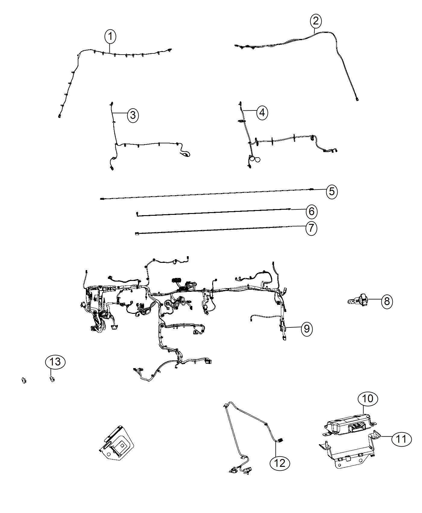 Diagram Wiring, Instrument Panel. for your Chrysler Voyager  