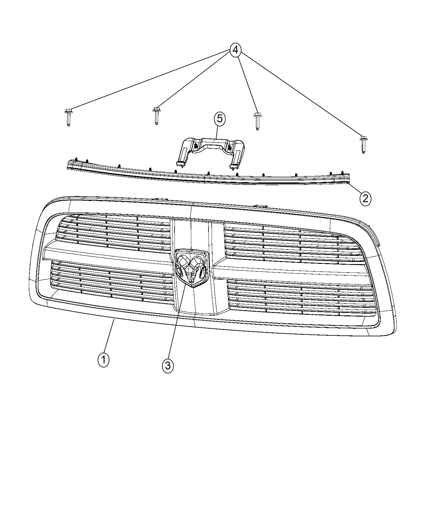 Diagram Grilles. for your Ram 5500  