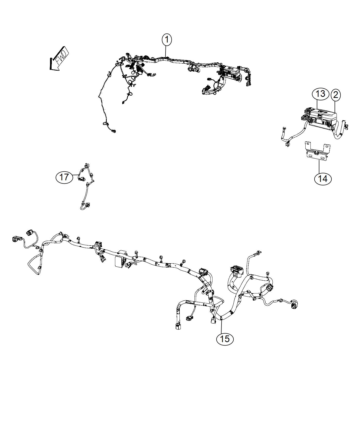 Diagram Wiring, Dash and Front End. for your 2021 Ram 5500   