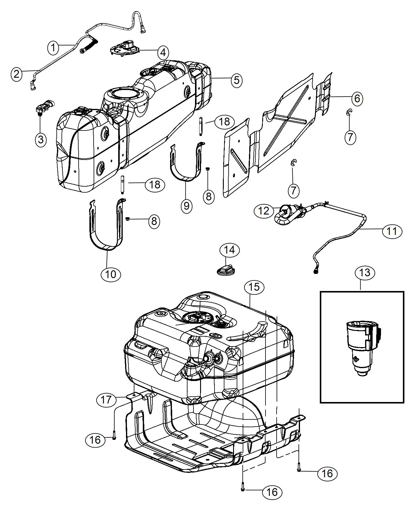 Diagram Fuel Tank. for your Ram 4500  