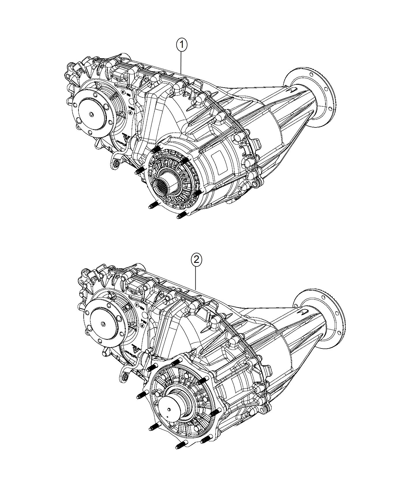 Diagram Transfer Case Assembly. for your 2017 Ram 5500   