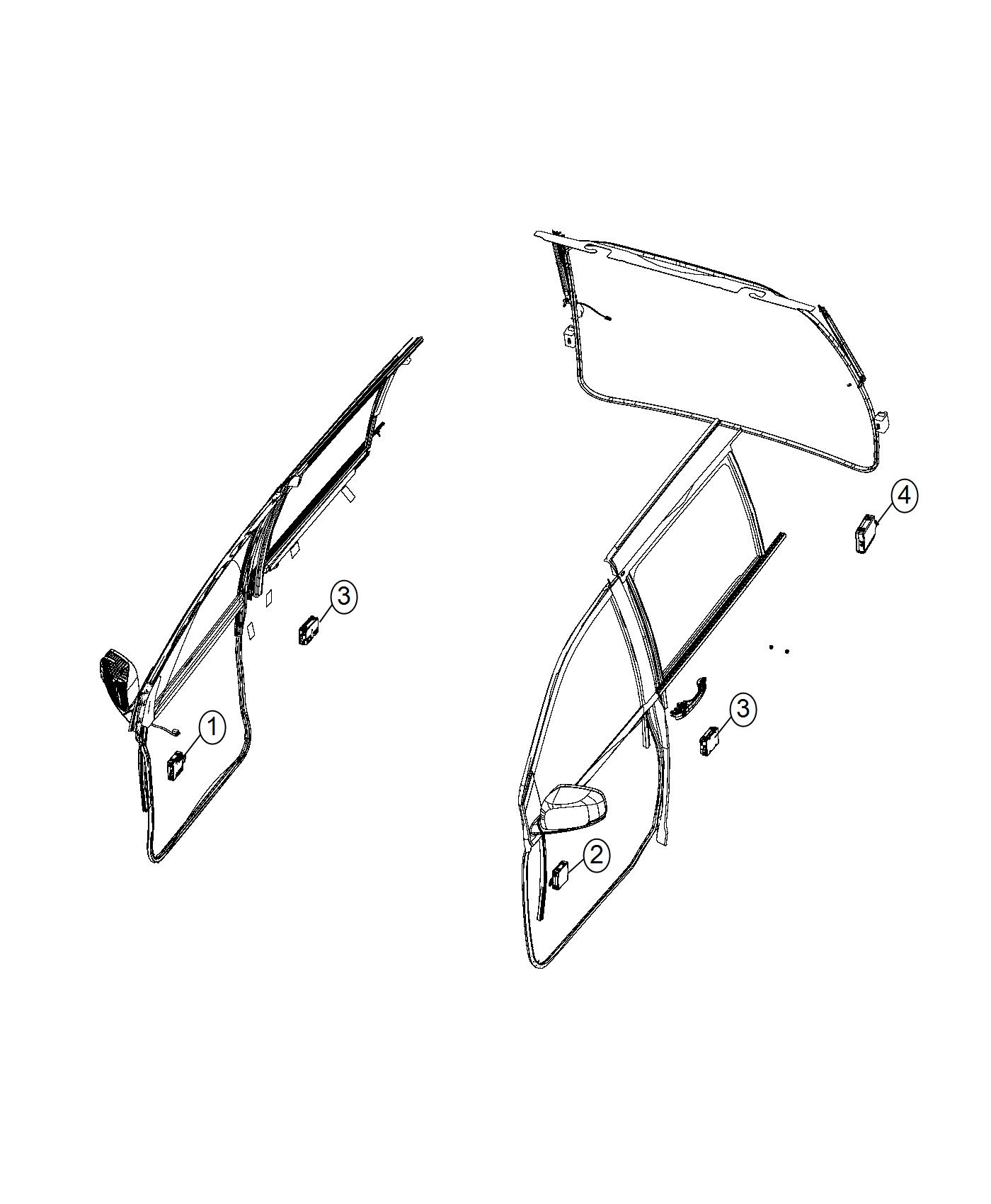 Diagram Module, Doors and Liftgate. for your Dodge Grand Caravan  