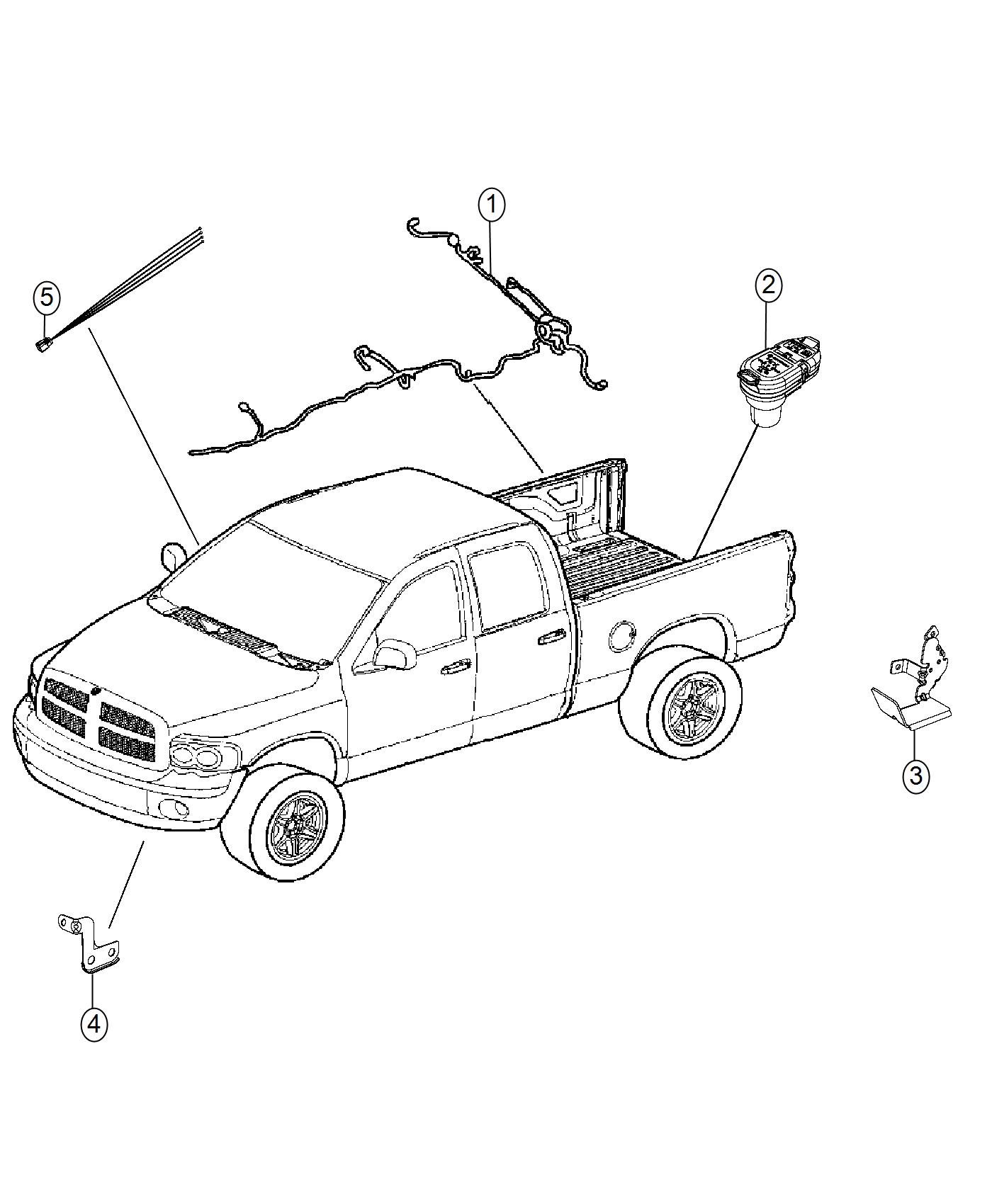 Diagram Wiring, Chassis and Underbody. for your 2021 Ram 1500  Tradesman Crew Cab 