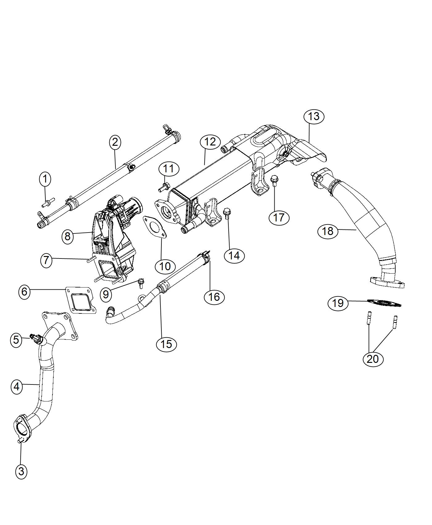 Diagram EGR Cooling System. for your Ram 2500  