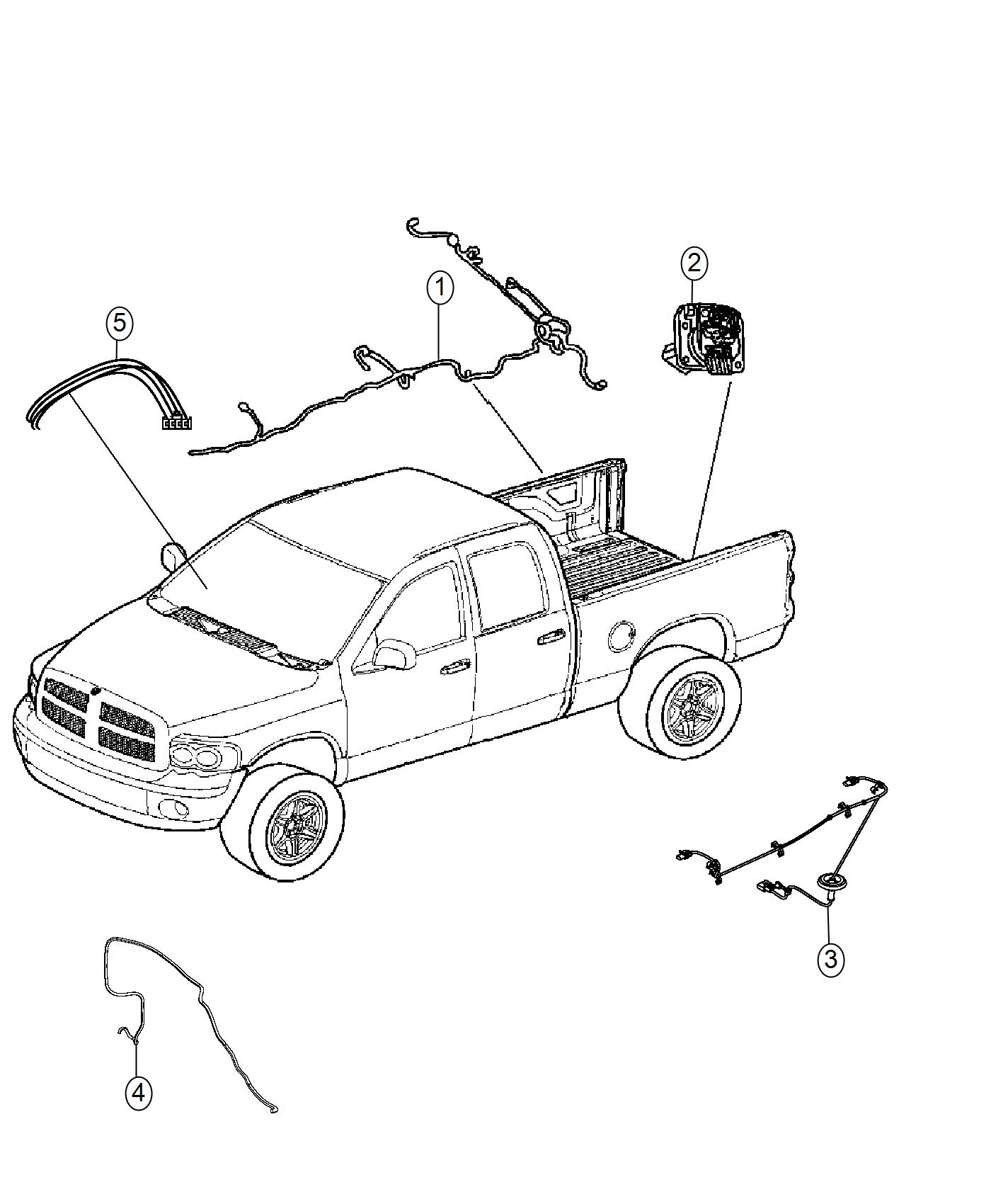 Diagram Wiring, Chassis and Underbody. for your Ram 2500  