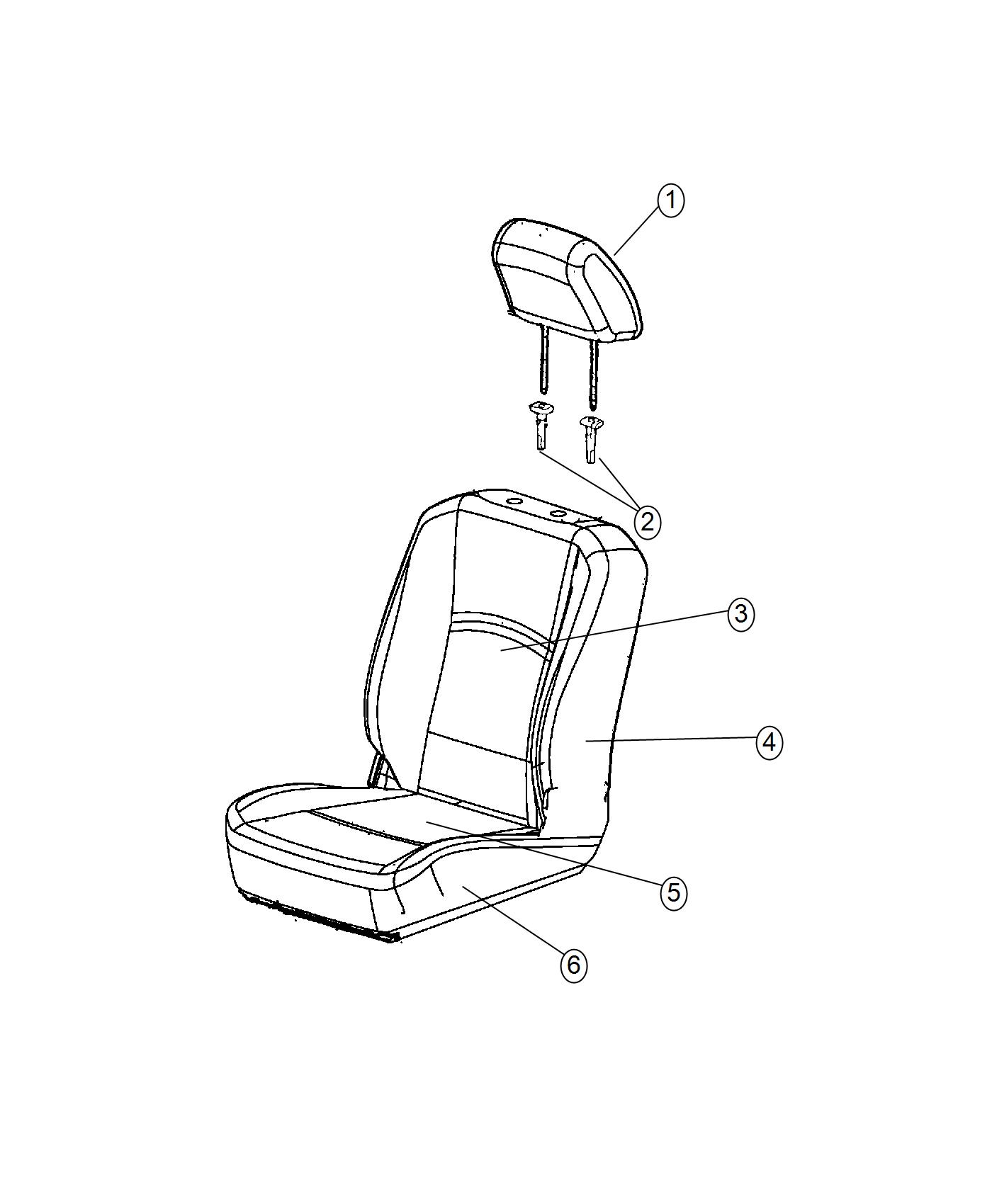 Diagram Front Seat. for your Ram