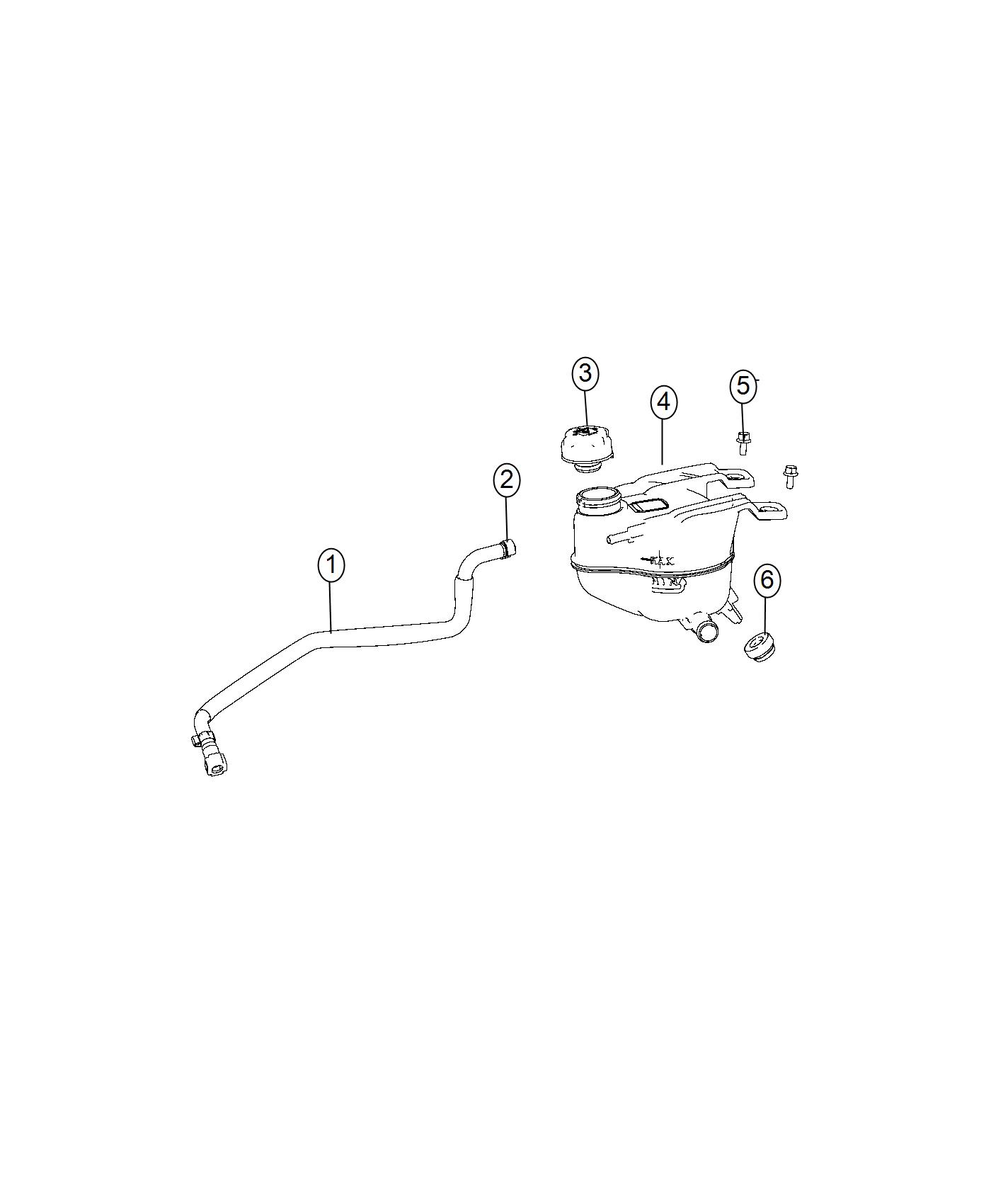 Diagram Coolant Bottle. for your Chrysler 300  M