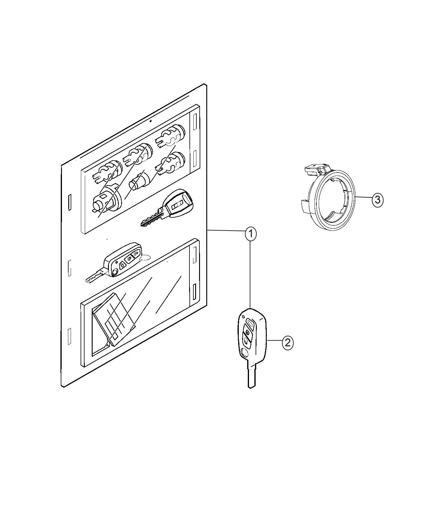 Modules, Receivers, Keys, And Key FOBs. Diagram