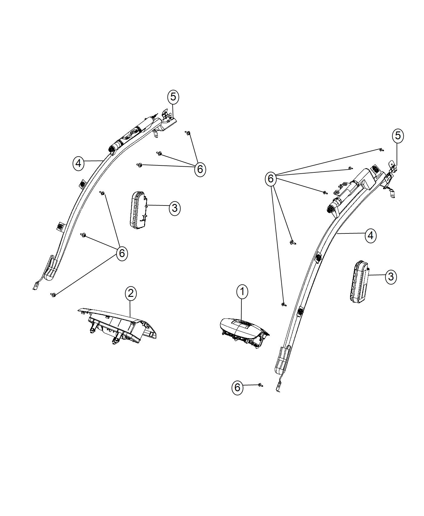 Diagram Air Bags. for your Ram ProMaster City  