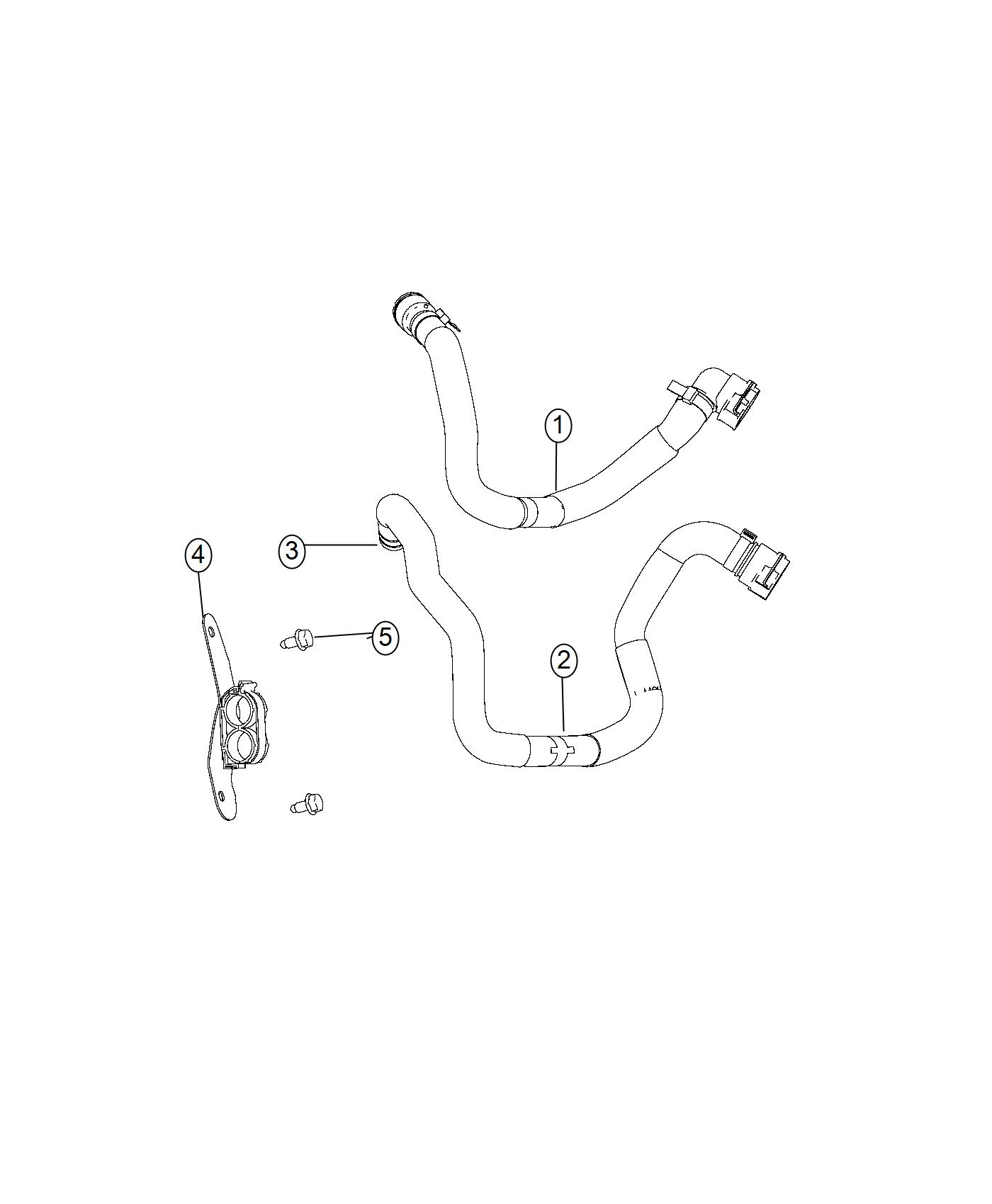 Ram ProMaster City Hose. Heater supply - 68261722AA | Myrtle Beach SC