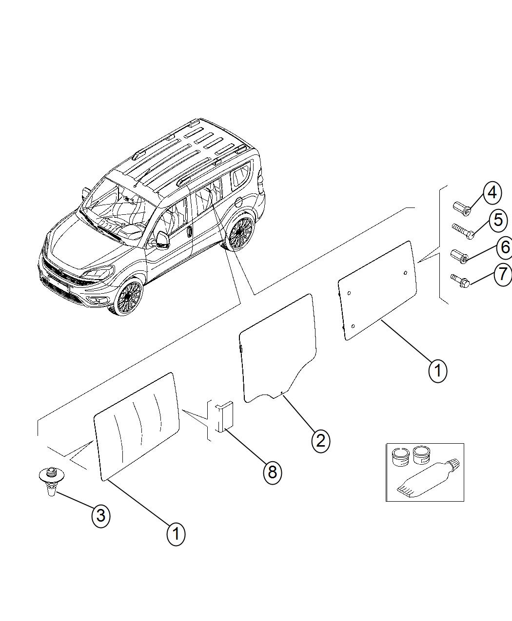 Diagram Sliding Doors. for your Chrysler 300  M