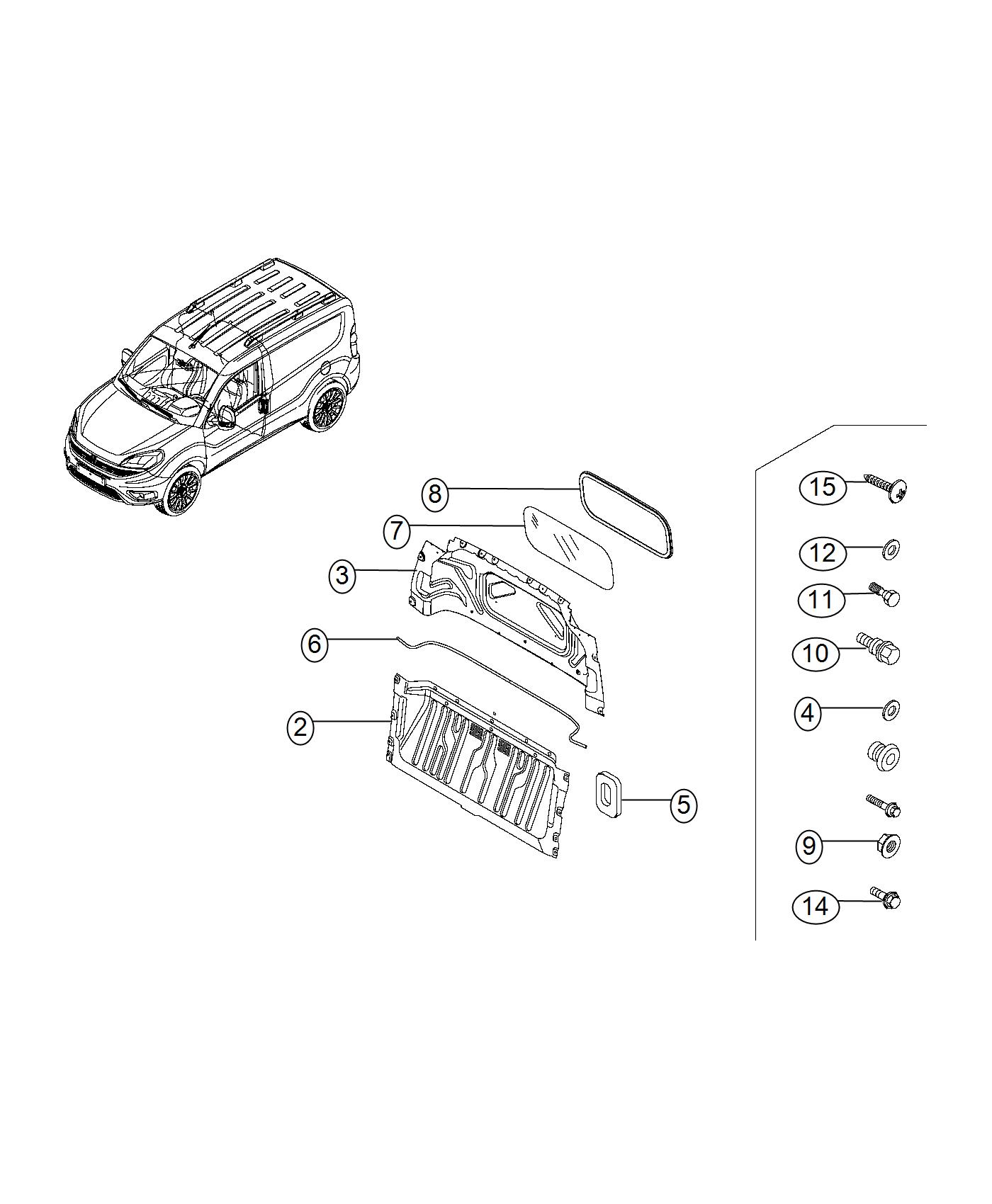 Diagram Partition Panel. for your Ram ProMaster City  