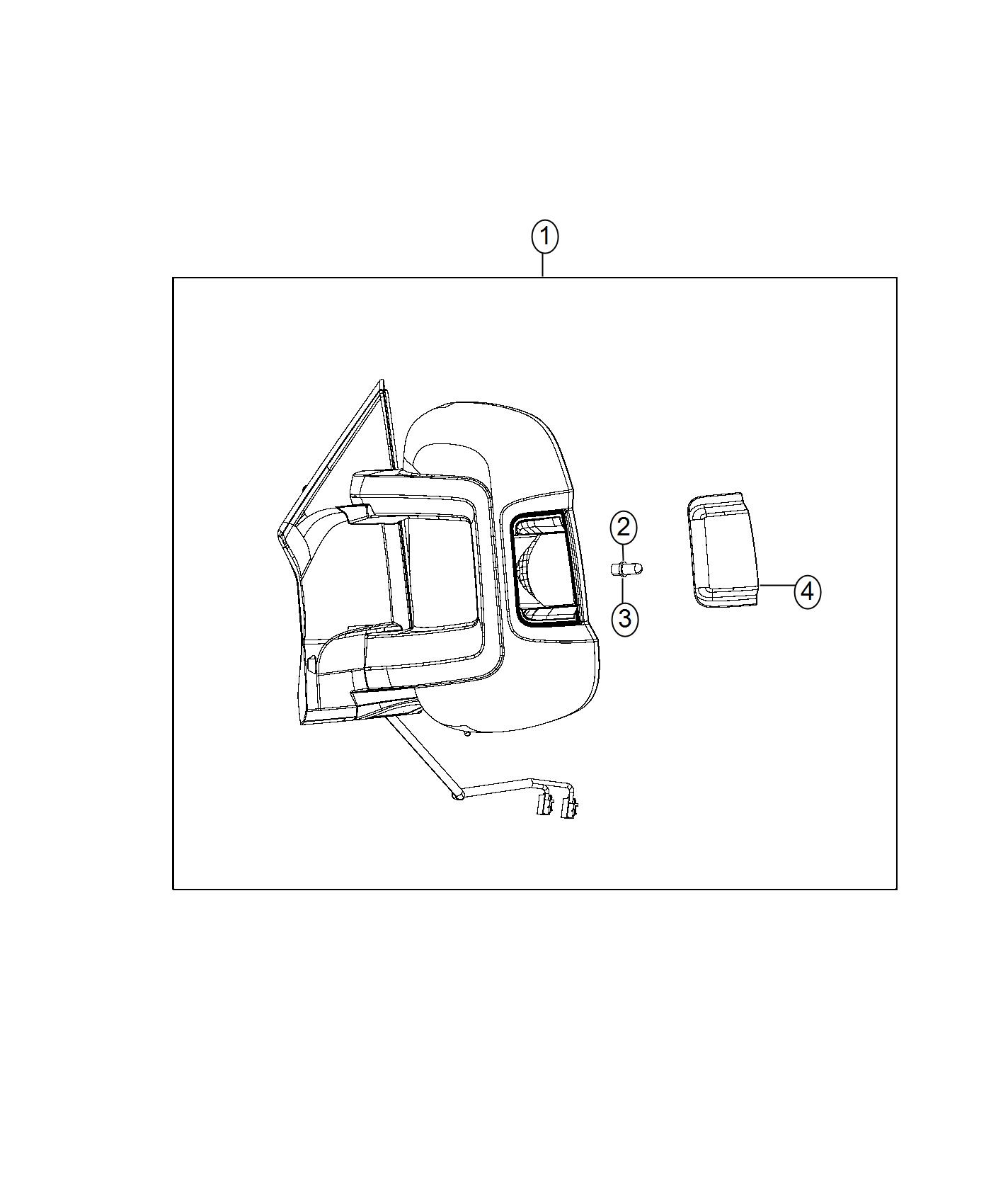 Diagram Lamps, Outside Mirror. for your 2004 Chrysler 300  M 