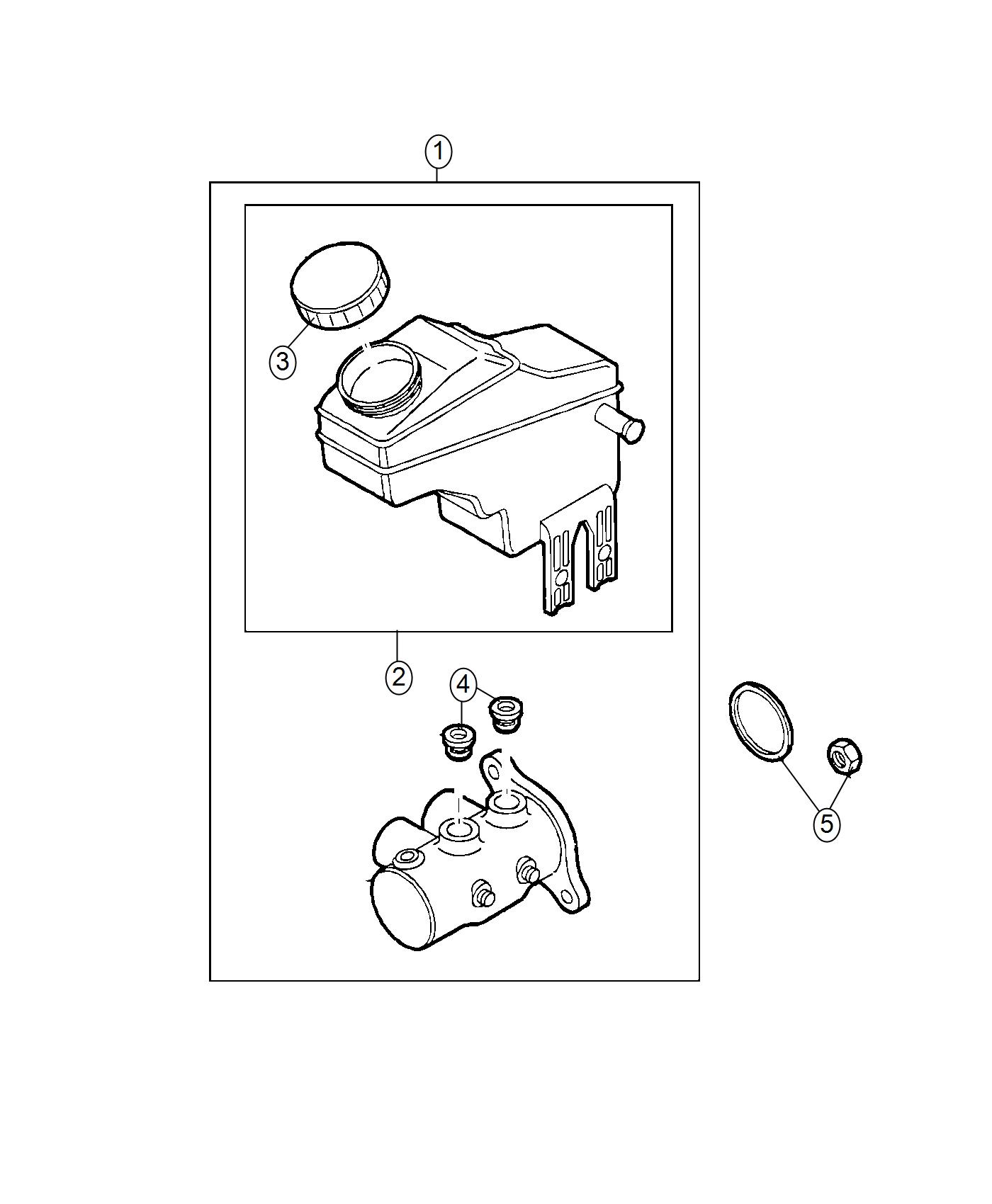 Diagram Master Cylinder. for your 2000 Chrysler 300  M 