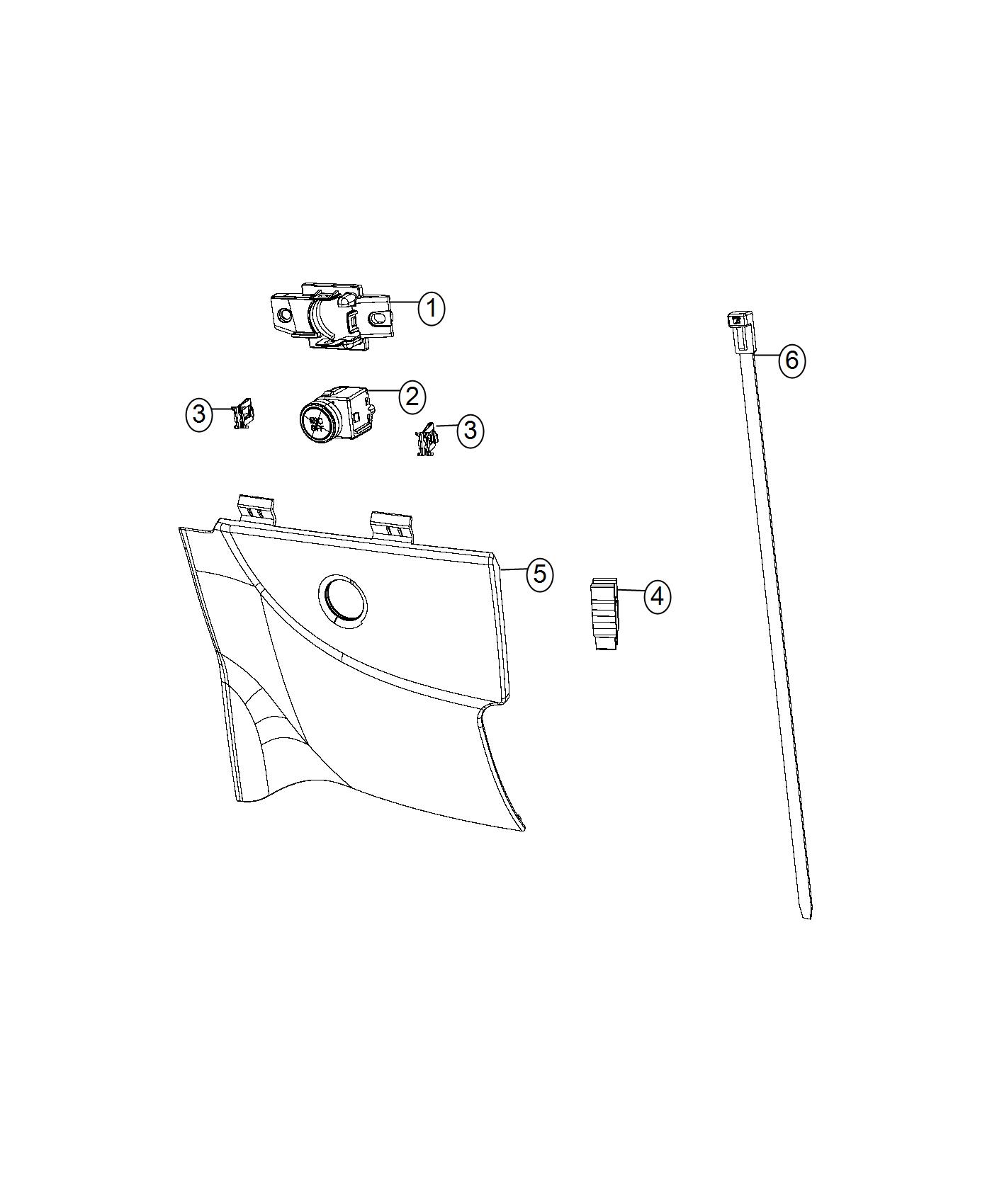 Full size assembly image of Switch, Electronic Stability Control. (1/1)