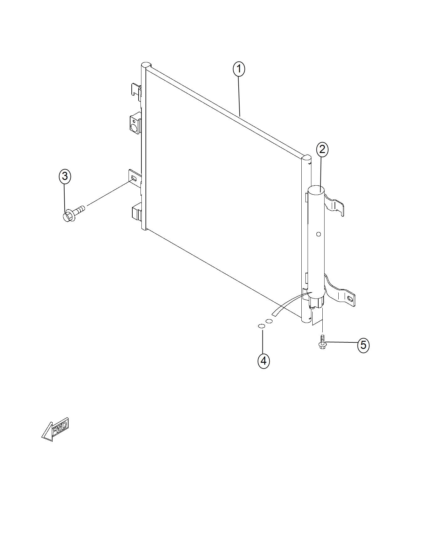 Diagram A/C Condenser. for your 2004 Chrysler 300  M 