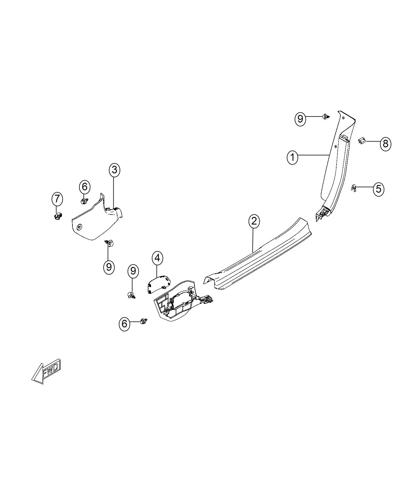 Pillar Moldings. Diagram