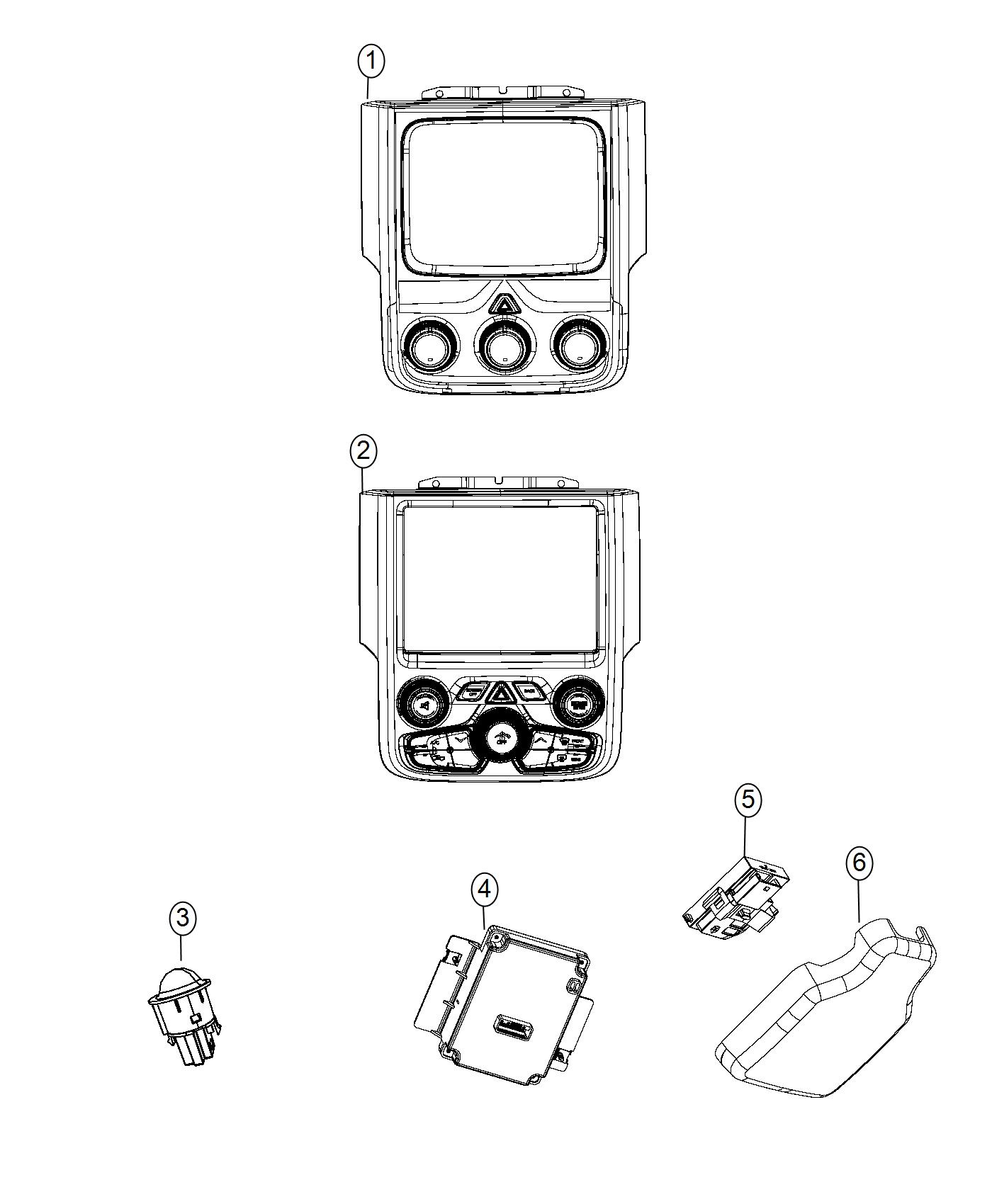 A/C and Heater Controls. Diagram