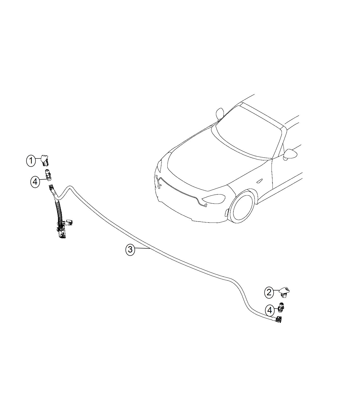 Diagram Washer, Headlamp. for your 2004 Chrysler 300  M 