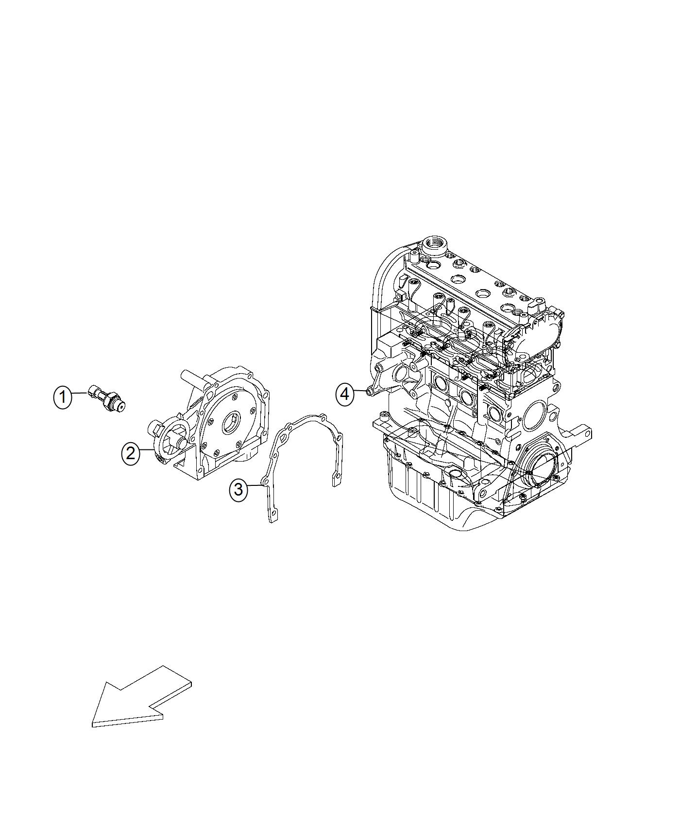 Sensor, Oil Pressure. Diagram