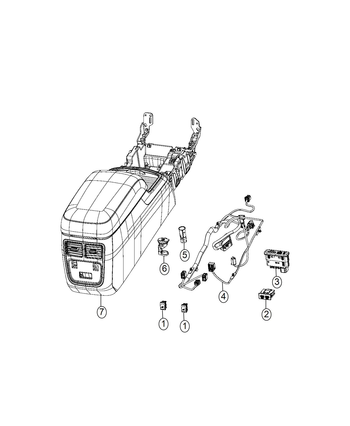 Diagram Wiring, Console. for your 2012 Dodge Avenger   