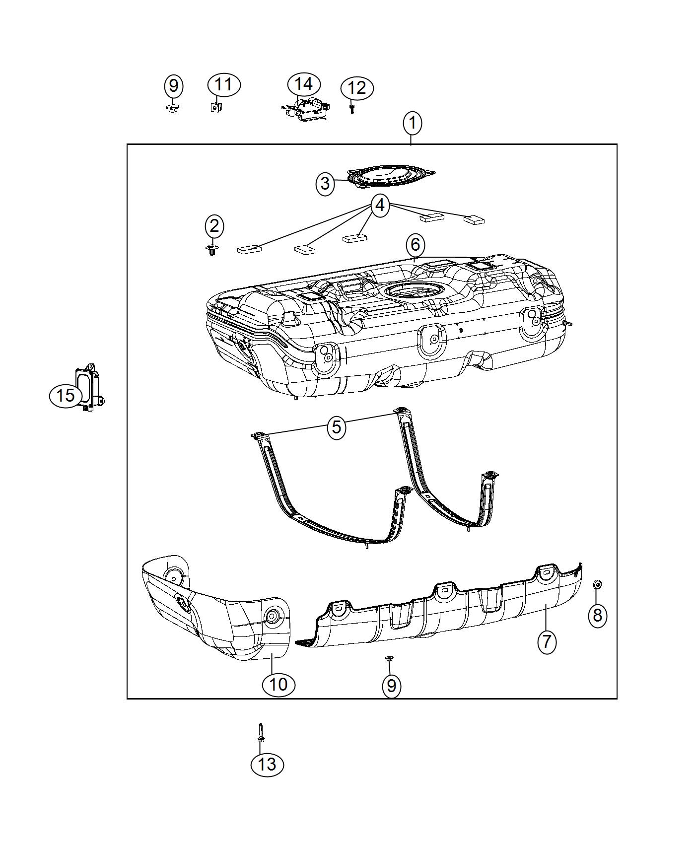 Diagram Fuel Tank. for your Ram ProMaster City  