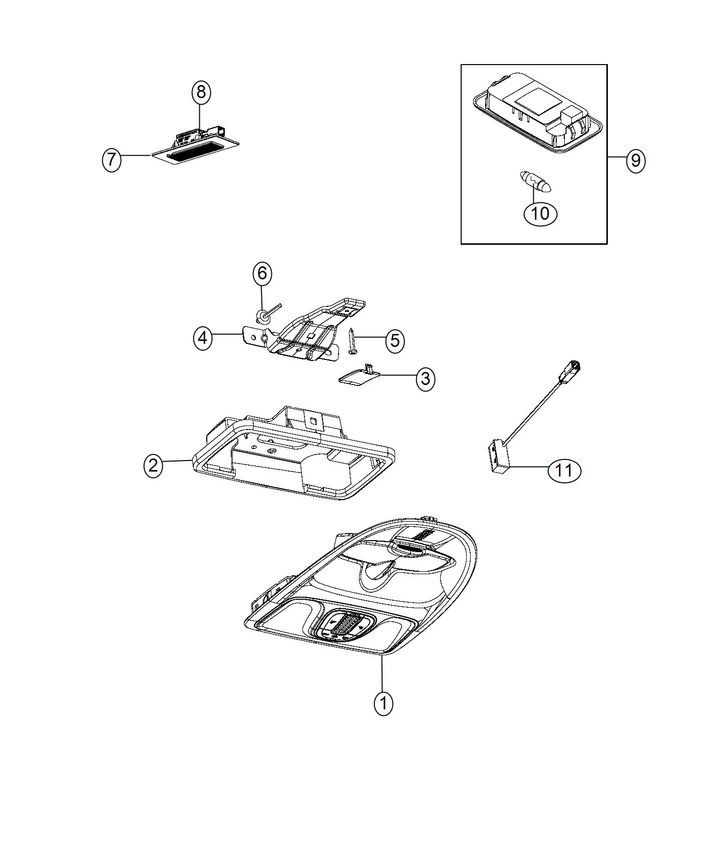 Lamp, Interior. Diagram