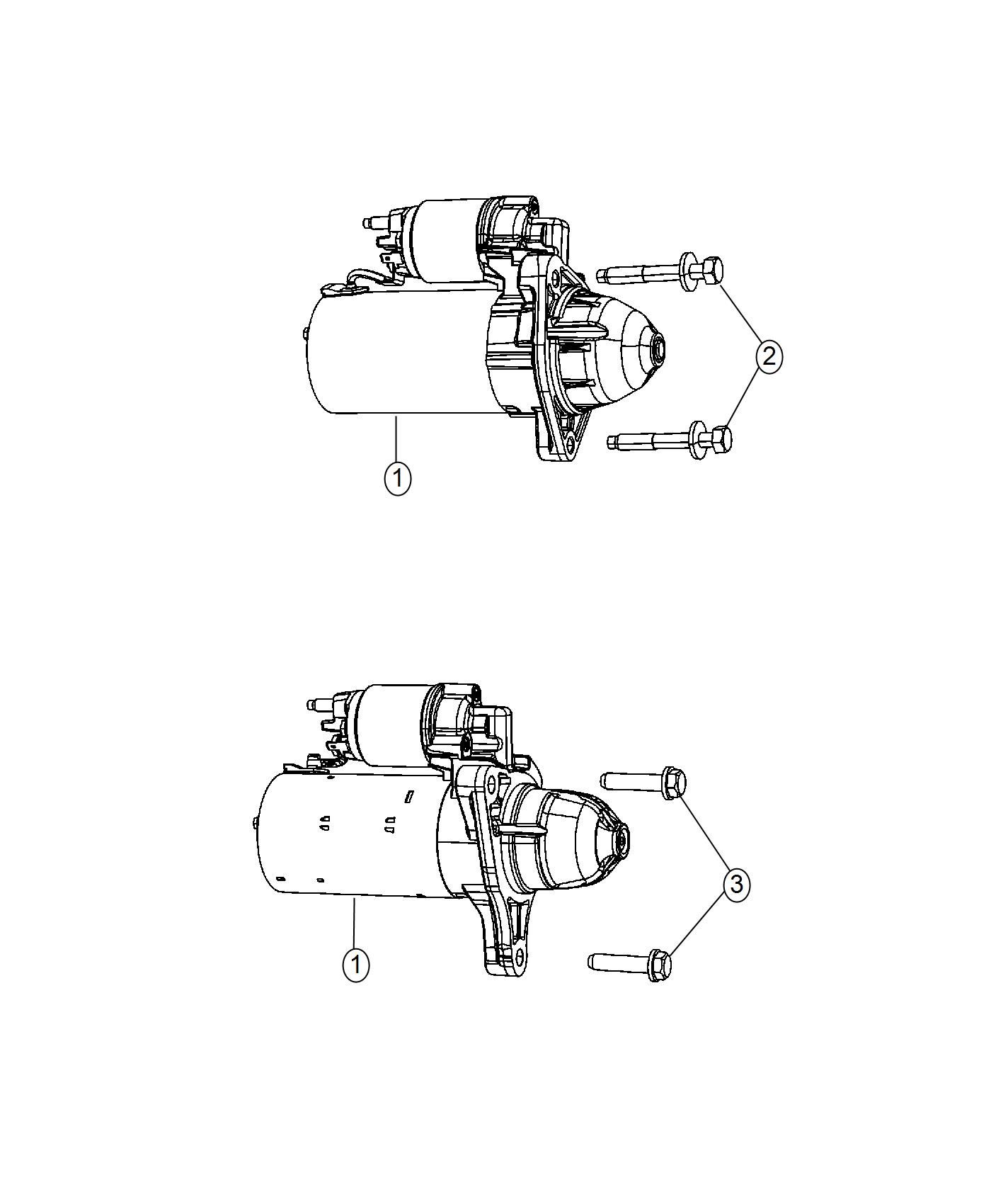 Diagram Starter and Related Parts. for your 2022 Ram 1500   