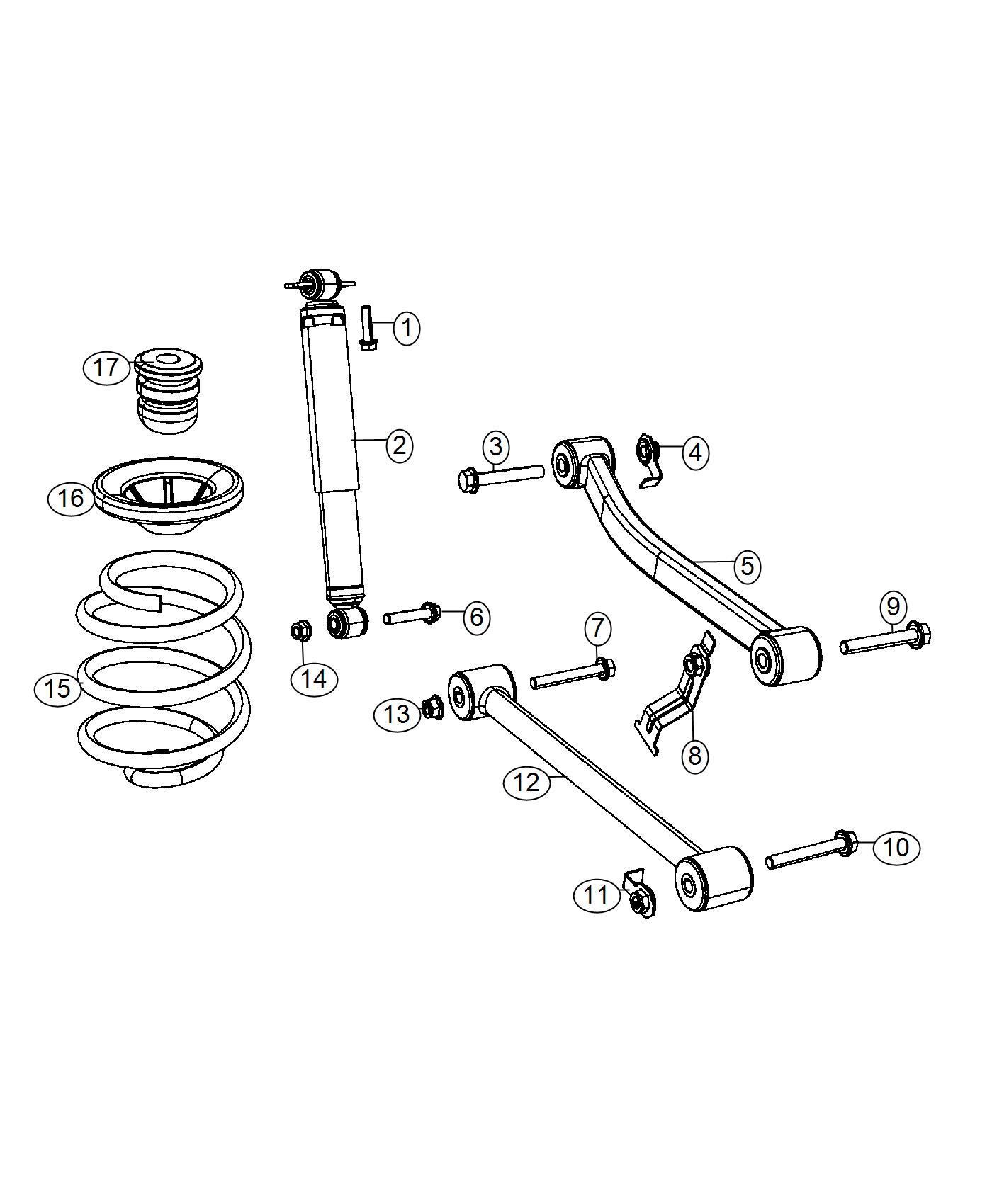 Diagram Suspension, Rear. for your 2001 Chrysler 300  M 