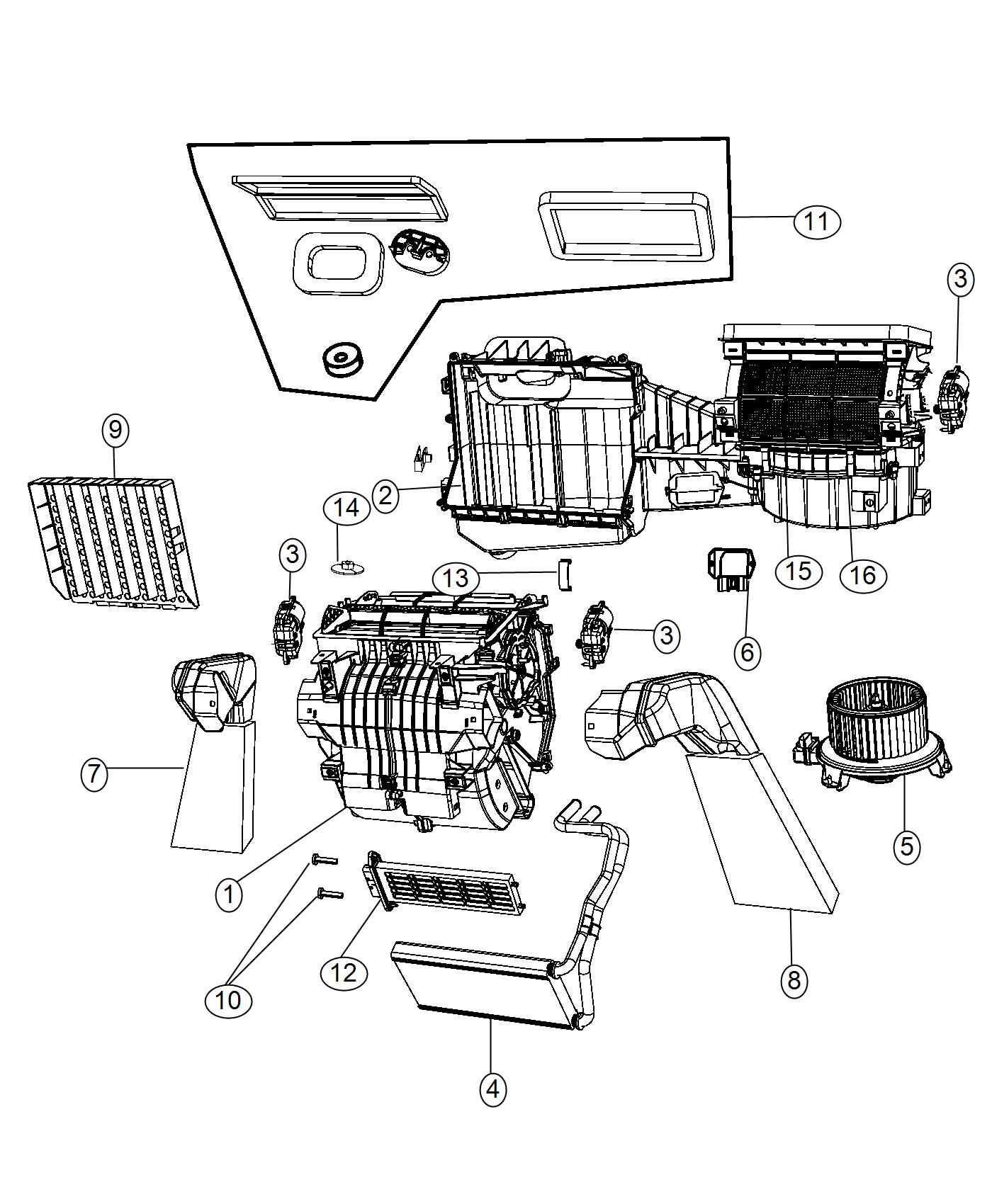 Full size assembly image of Heater Unit [Headlamp Off Time Delay]. (1/1)