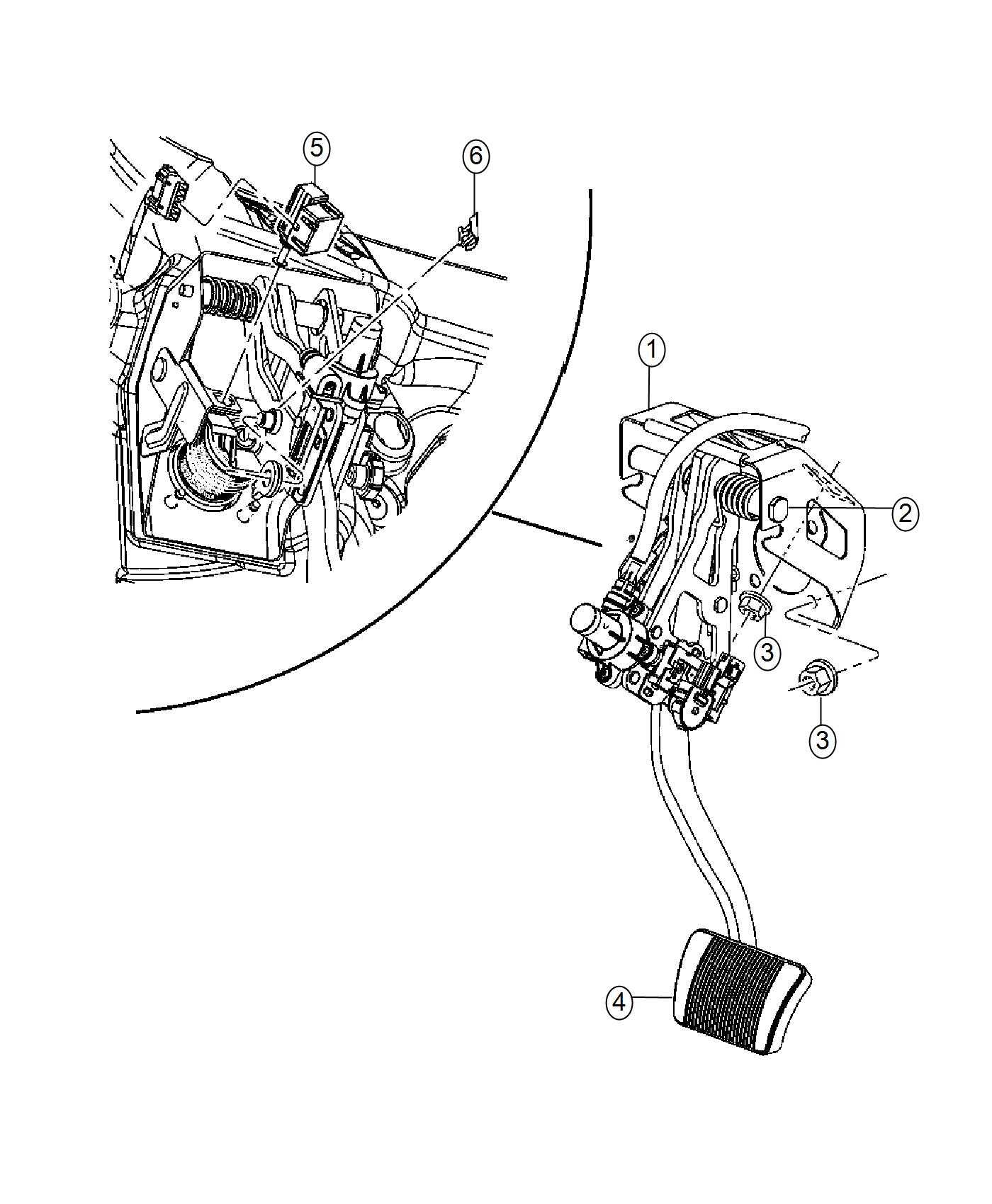 Full size assembly image of Pedal, Brake, Power Adjust and Memory, [XAP], [Power Adjustable Pedals w/Memory]. (1/1)