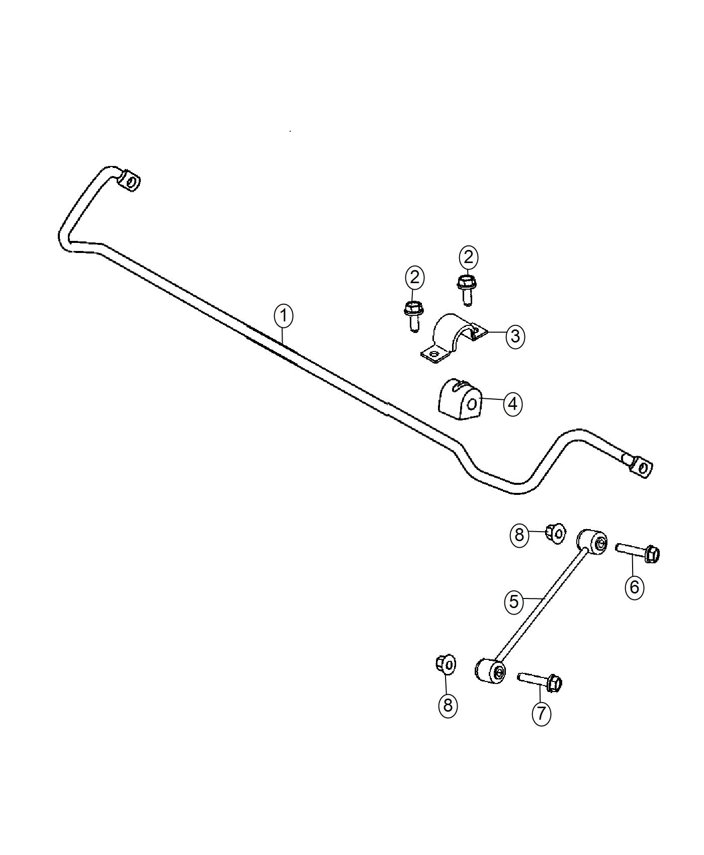 Stabilizer Bar,Rear. Diagram