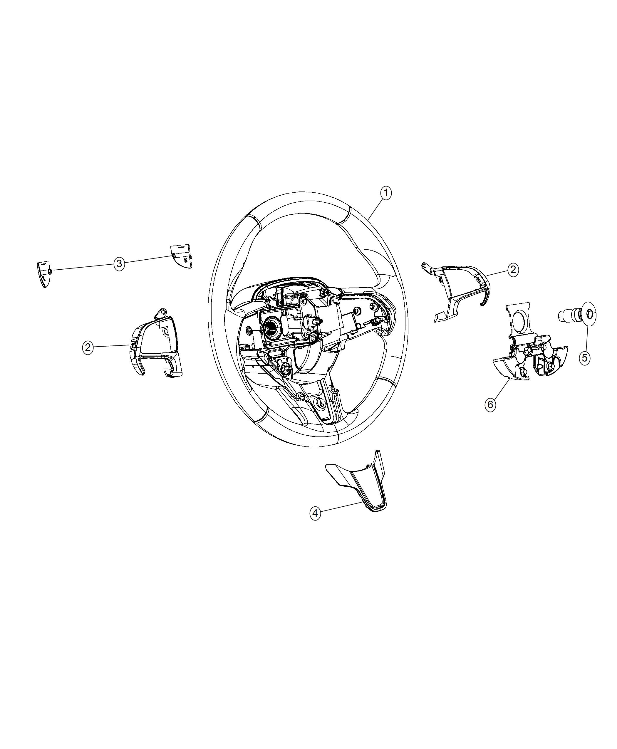 Steering Wheel Assembly. Diagram