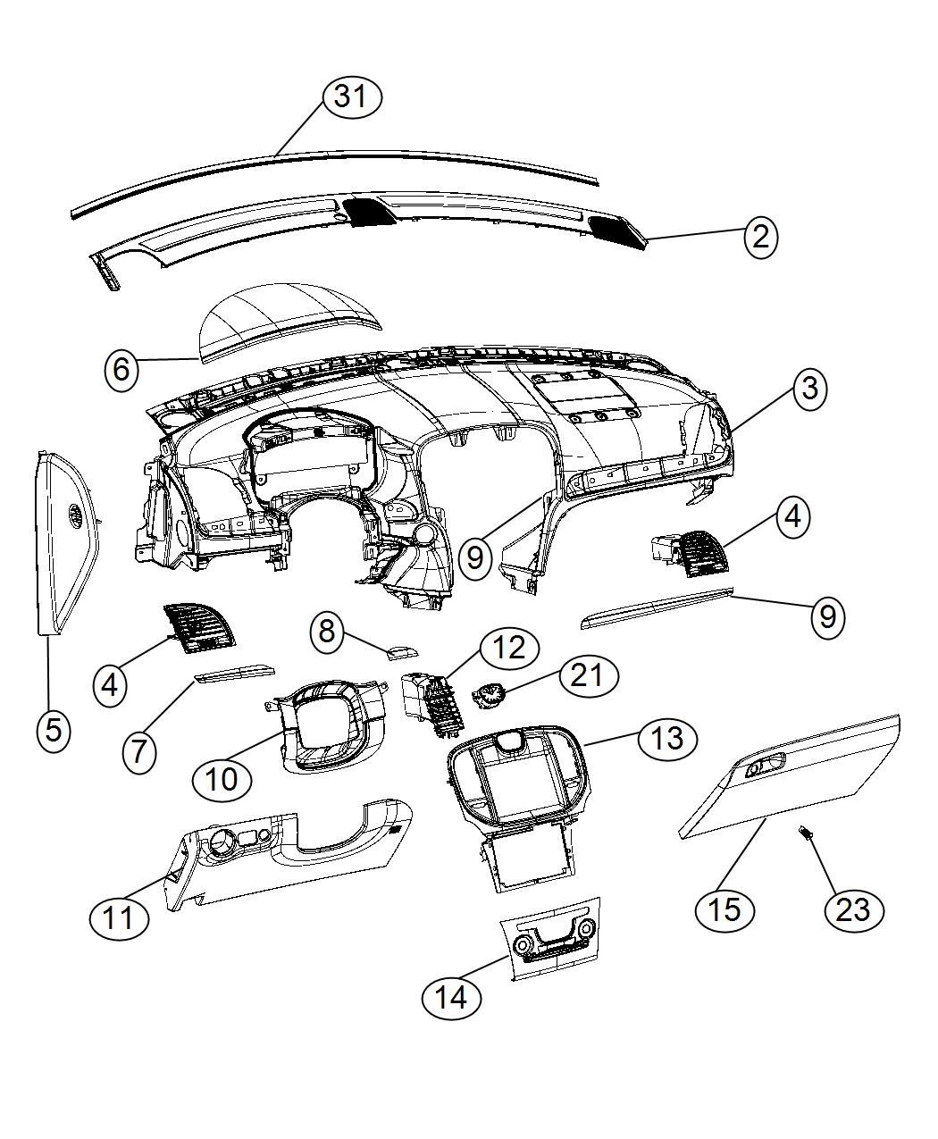 Instrument Panel. Diagram