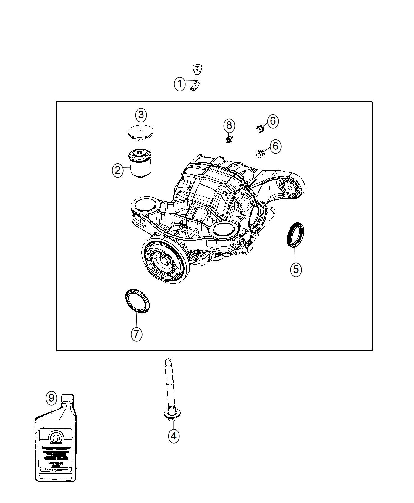 Diagram Housing and Differential with Internal Components. for your Chrysler