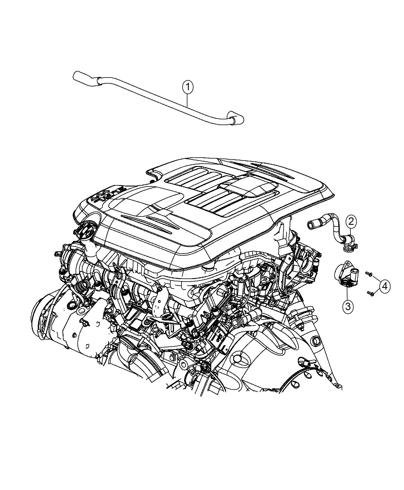 Diagram Crankcase Ventilation 3.0L. for your Chrysler