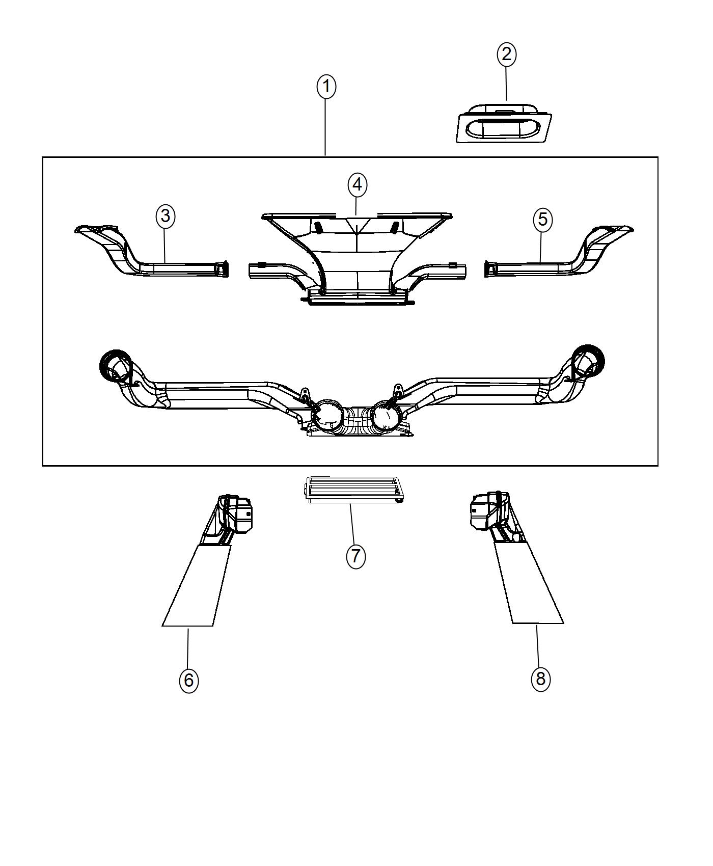 Diagram Ducts. for your 2000 Chrysler 300  M 