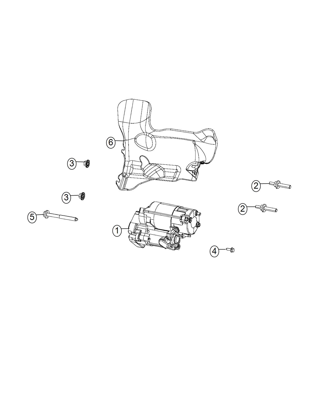 Starter and Related Parts. Diagram