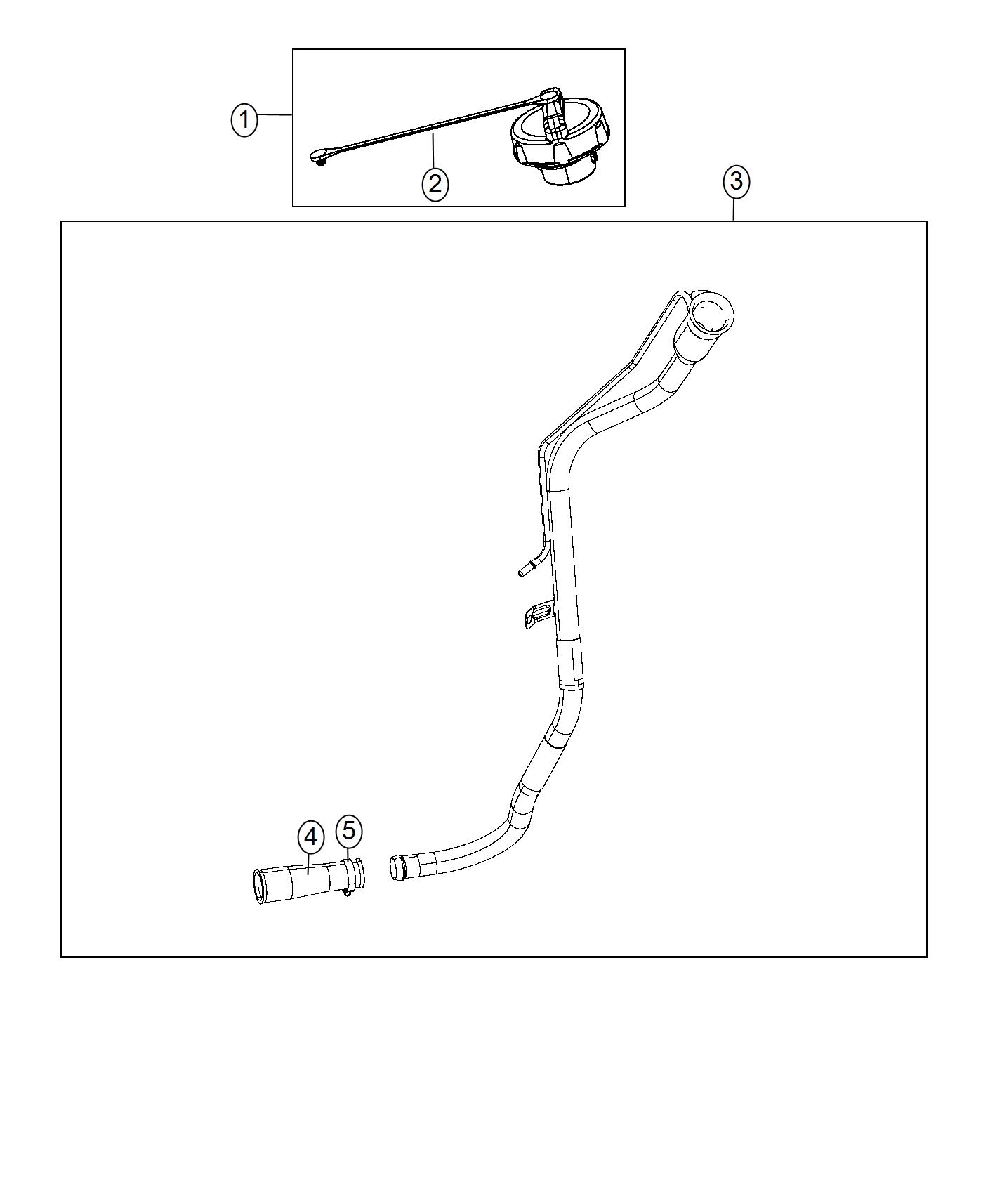 Diagram Fuel Tank Filler Tube. for your Dodge Challenger  