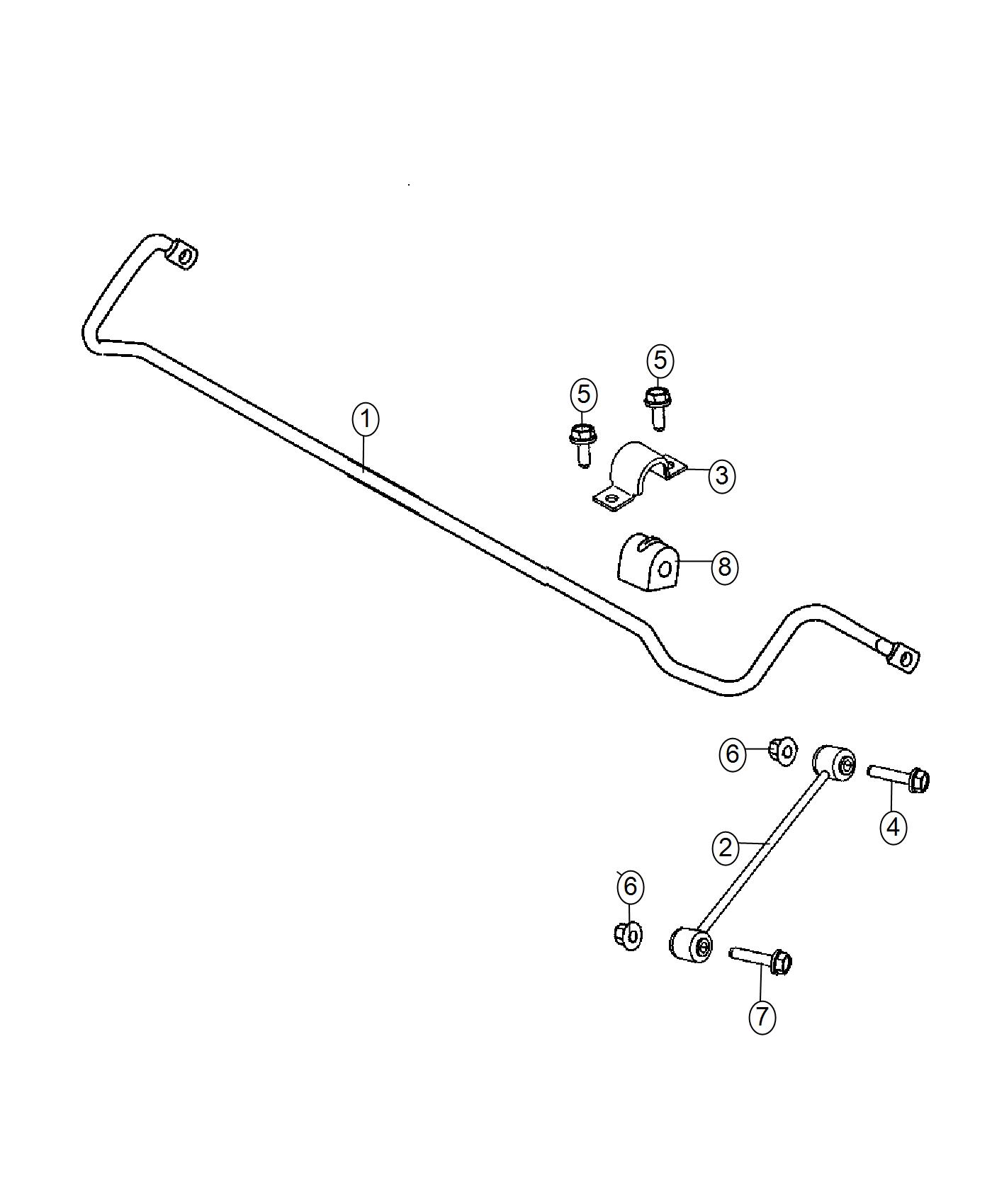 Diagram Stabilizer Bar,Rear. for your 2001 Chrysler 300  M 