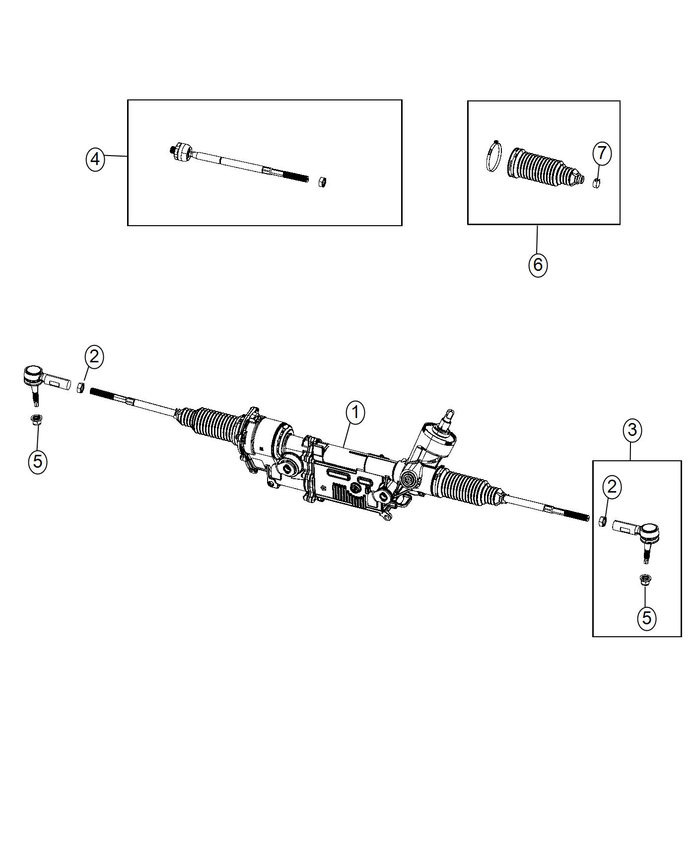 Diagram Gear Rack and Pinion Electric. for your 2005 Ram 1500   