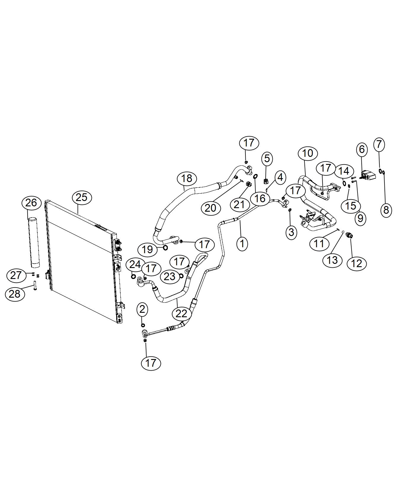 Diagram A/C Plumbing. for your Dodge