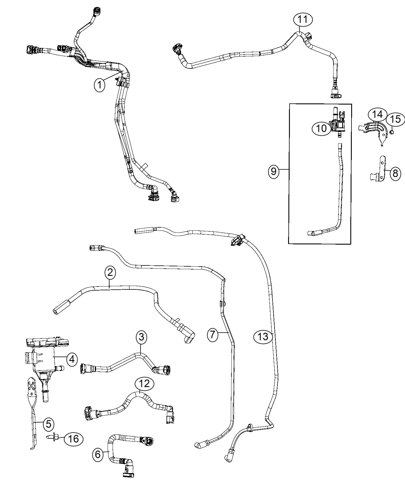 Diagram Vacuum Control Emission Harness. for your Dodge