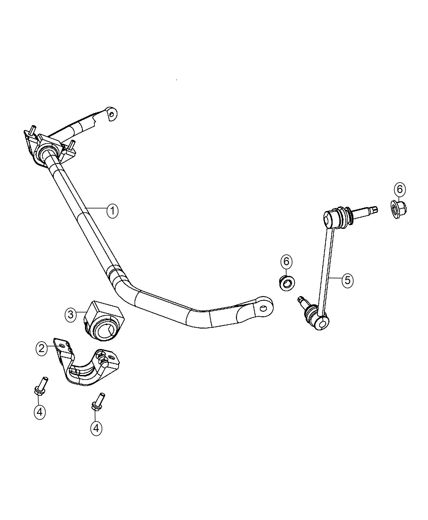 Diagram Stabilizer Bar, Front, [Super Track Pak]. for your Dodge