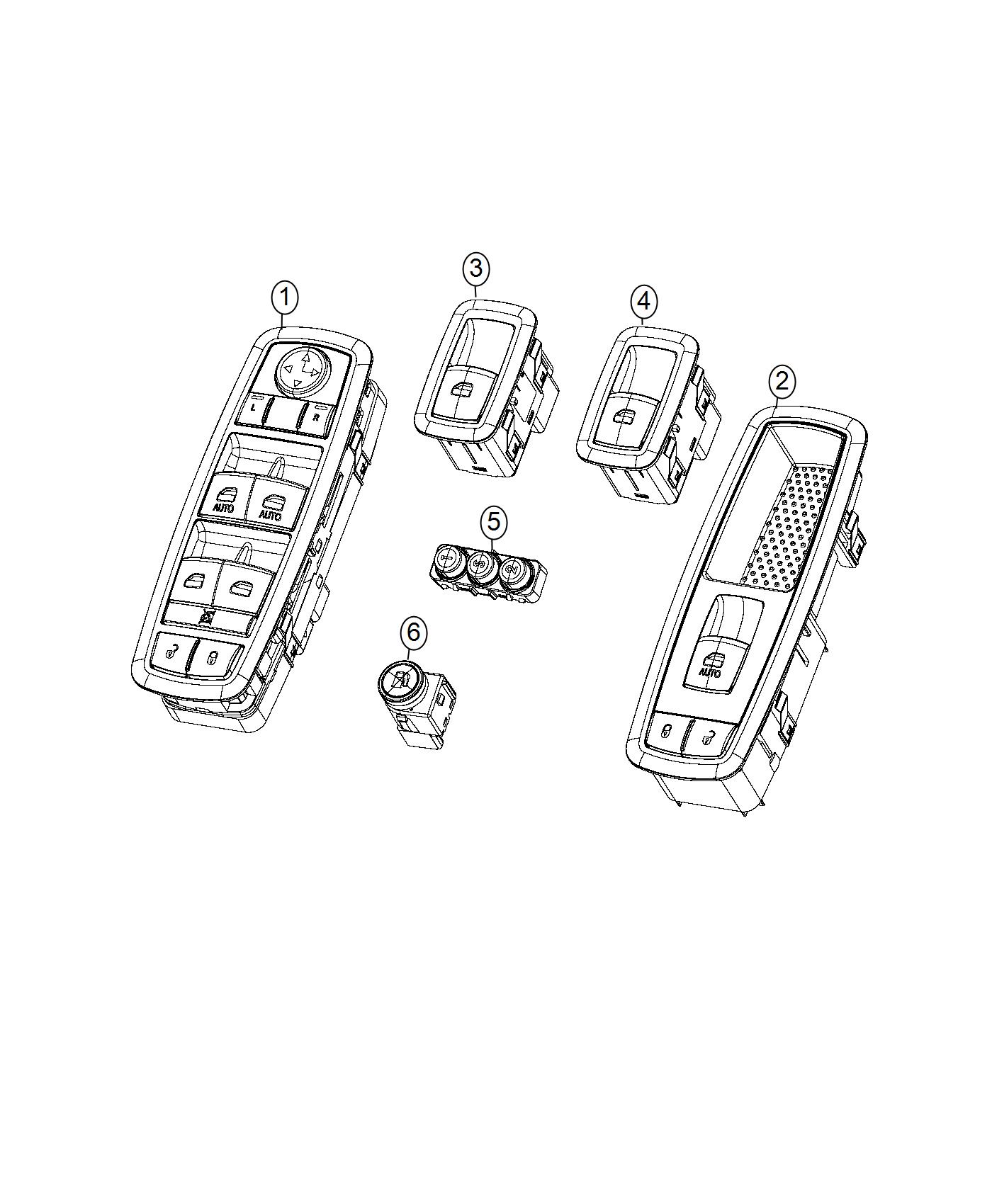 Diagram Switches, Doors and Deck Lid. for your Dodge