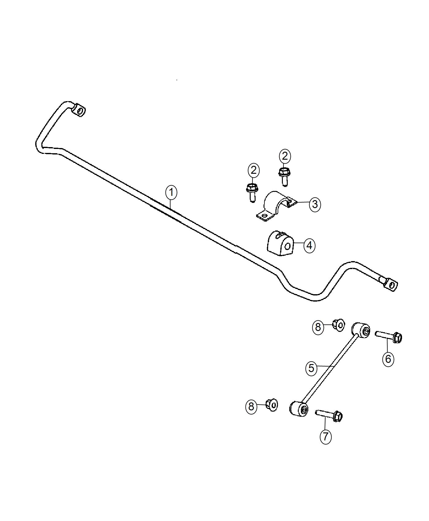 Diagram Stabilizer Bar,Rear. for your 2004 Chrysler 300  M 