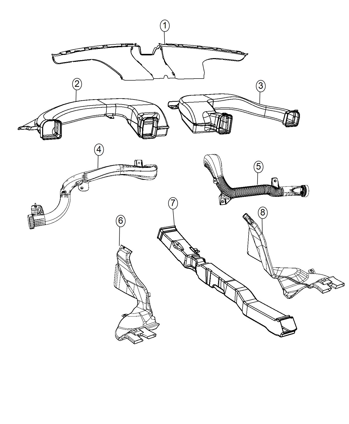 Diagram Ducts. for your 2002 Chrysler 300  M 