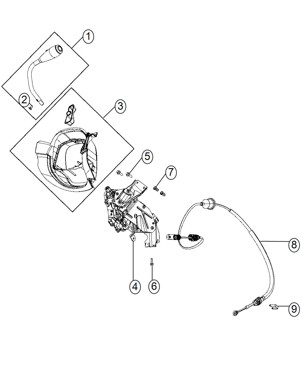 Gearshift Controls Column Shift. Diagram