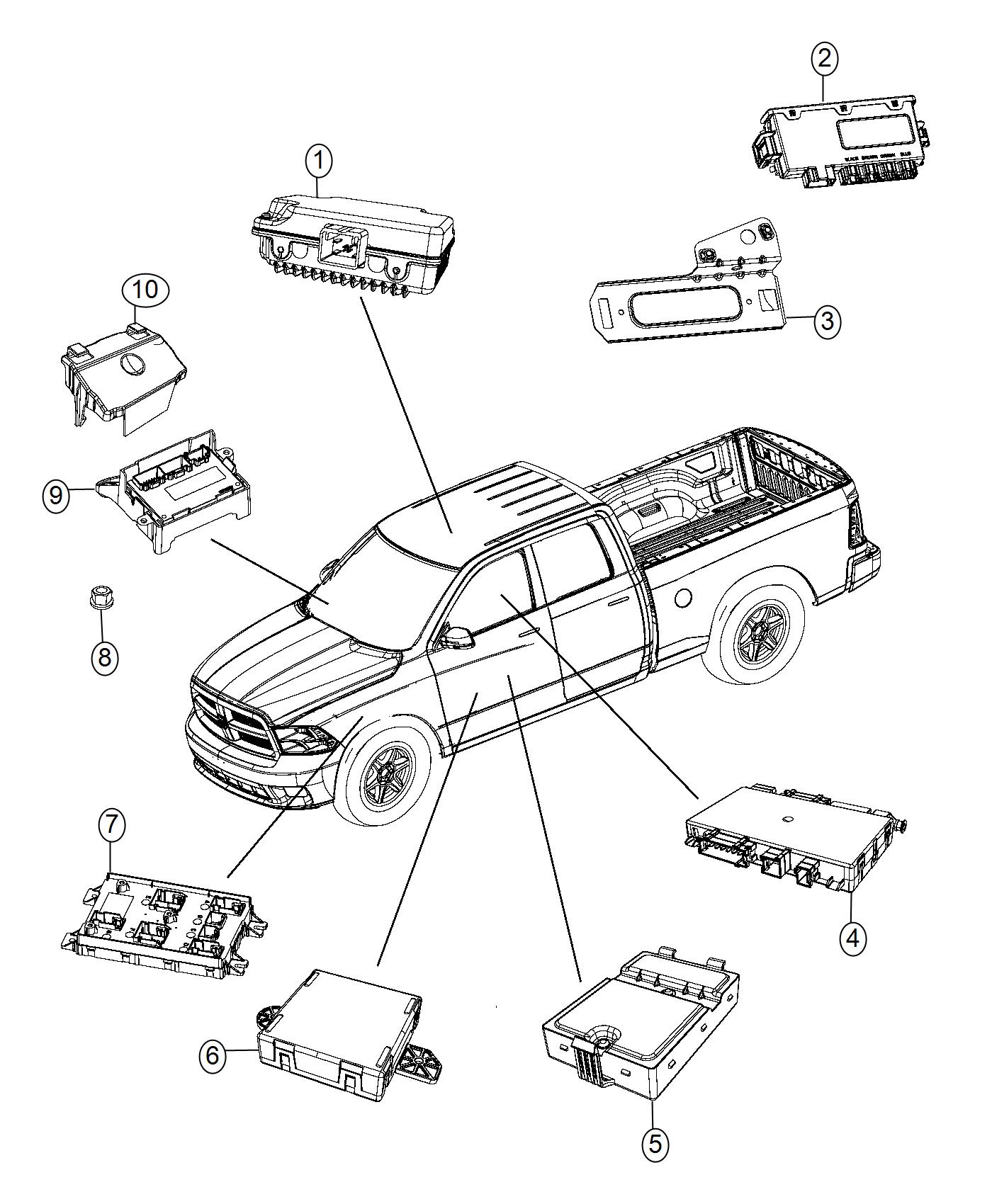 Diagram Modules, Body. for your Ram 3500  